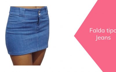 Falda tipo Jeans