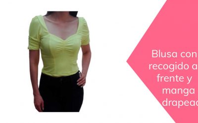 Blusa con recogido al frente