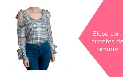 Blusa con tirantes de amarre