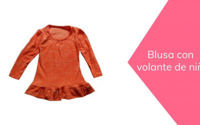 Blusa con boleros de niña