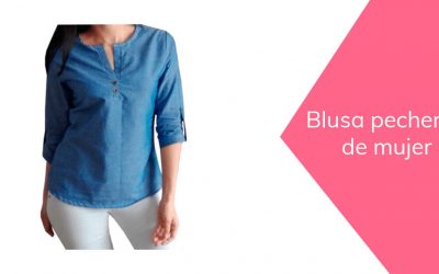 Blusa con pechera mujer