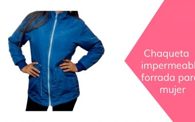 Chaqueta impermeable forrada para dama