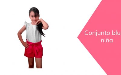 Blusa con prenses para niña