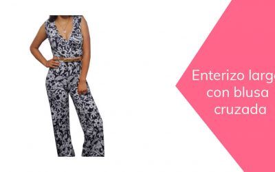 Enterizo largo con blusa cruzada