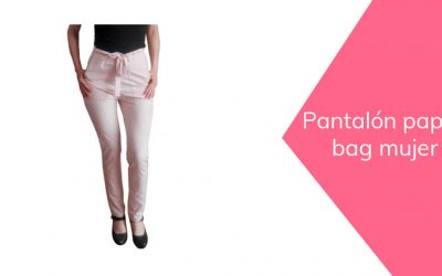 Pantalón paper bag mujer