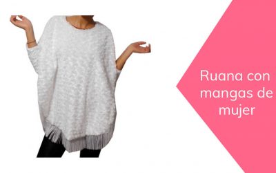 Ruana con mangas de mujer
