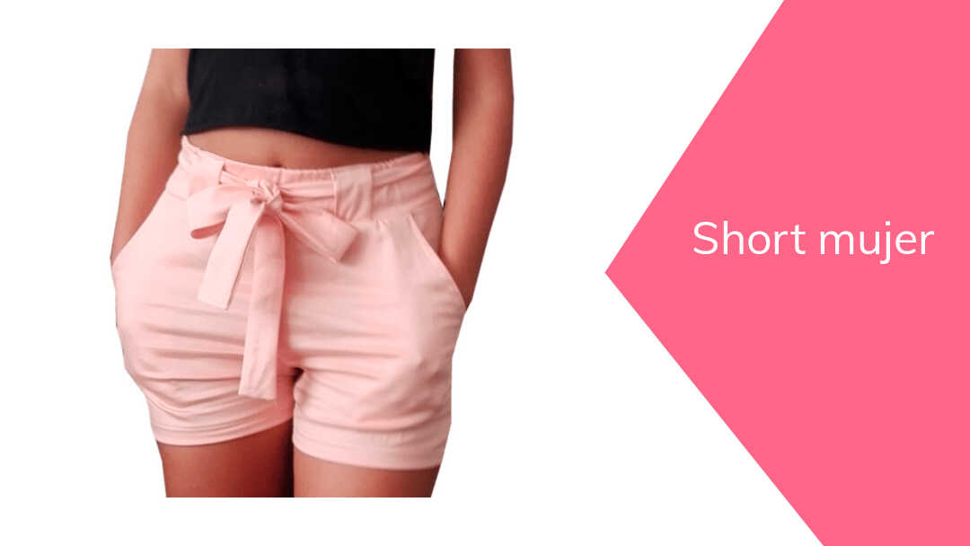 Short mujer con cintura en la cintura | 👗 Patrones, Confecciones, Online Costura Academia ALAMODA