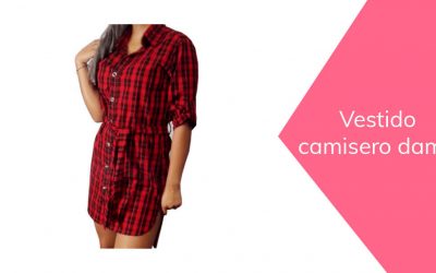 Vestido camisero de dama
