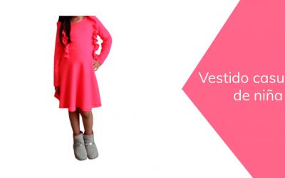 Vestido casual de niña