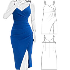 VESTIDO DRAPEADO Ref. 1189