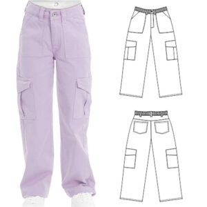 PANTALÓN CARGO DE NIÑA Ref. 1280