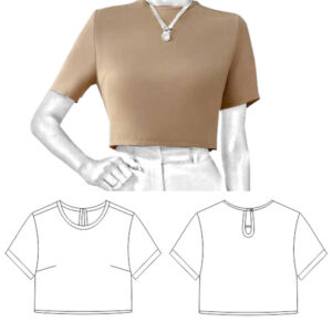 BLUSA CORTA DE MUJER REF. 1306